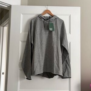 L.L. Bean Slightly Fitted Gray Space Dye Hooded Sweatshirt XL NWT